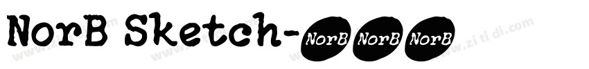NorB Sketch字体转换 NorB Sketch字体转换